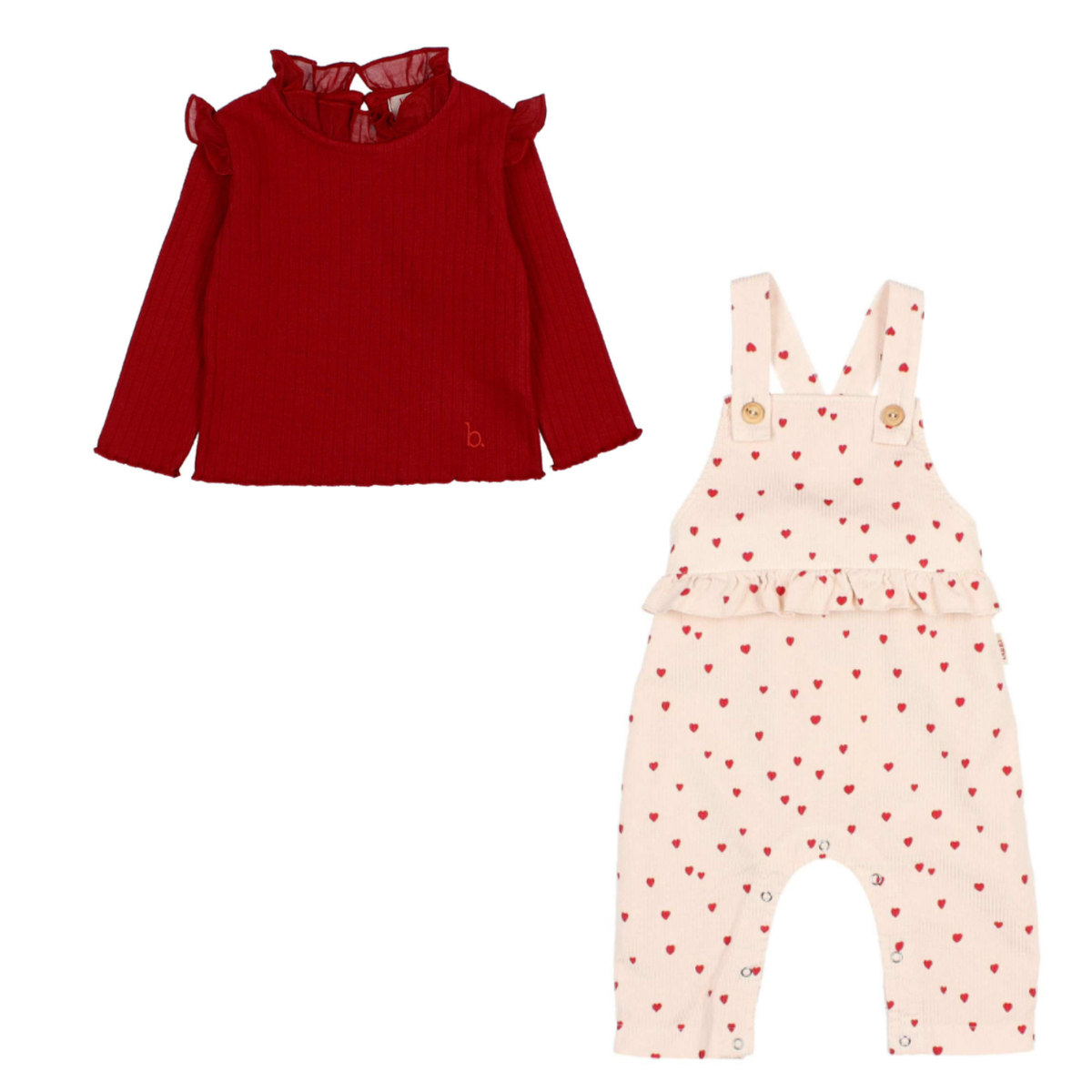 Buho Ruffle Top & Cuore Romper