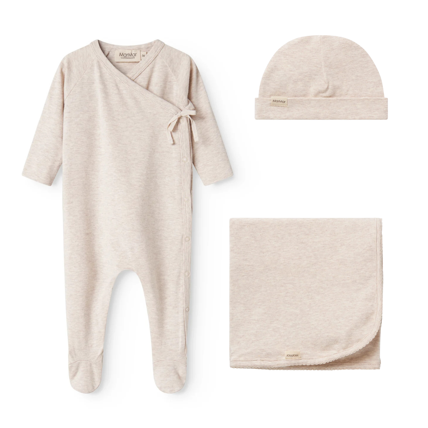 Marmar Solid Layette Set AW26 - Light Beige