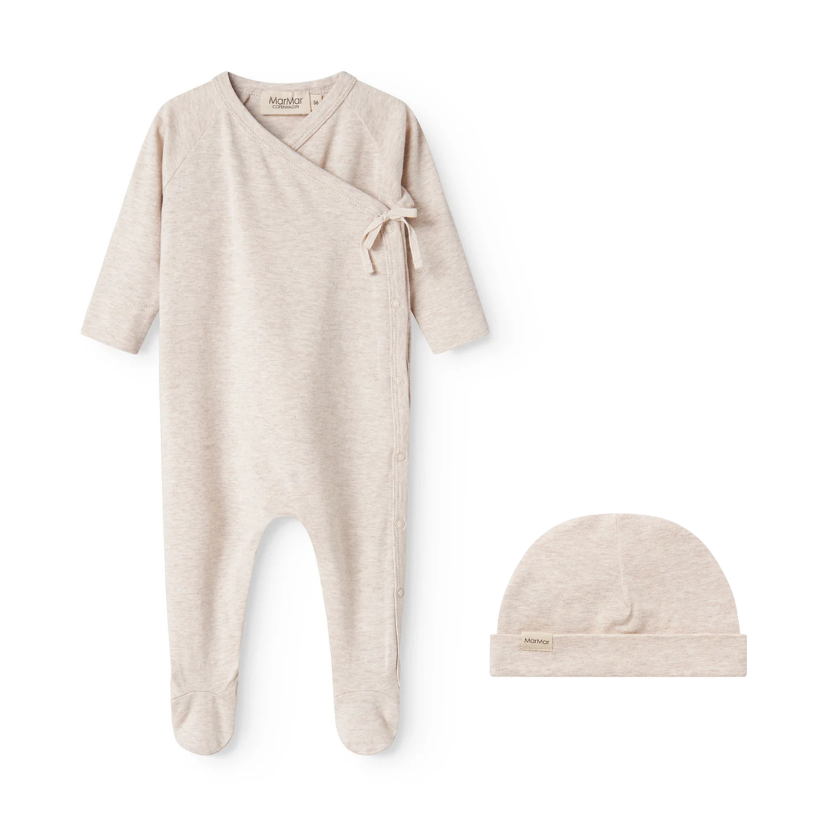 Marmar Solid Footie & Beanie AW26 - Light Beige