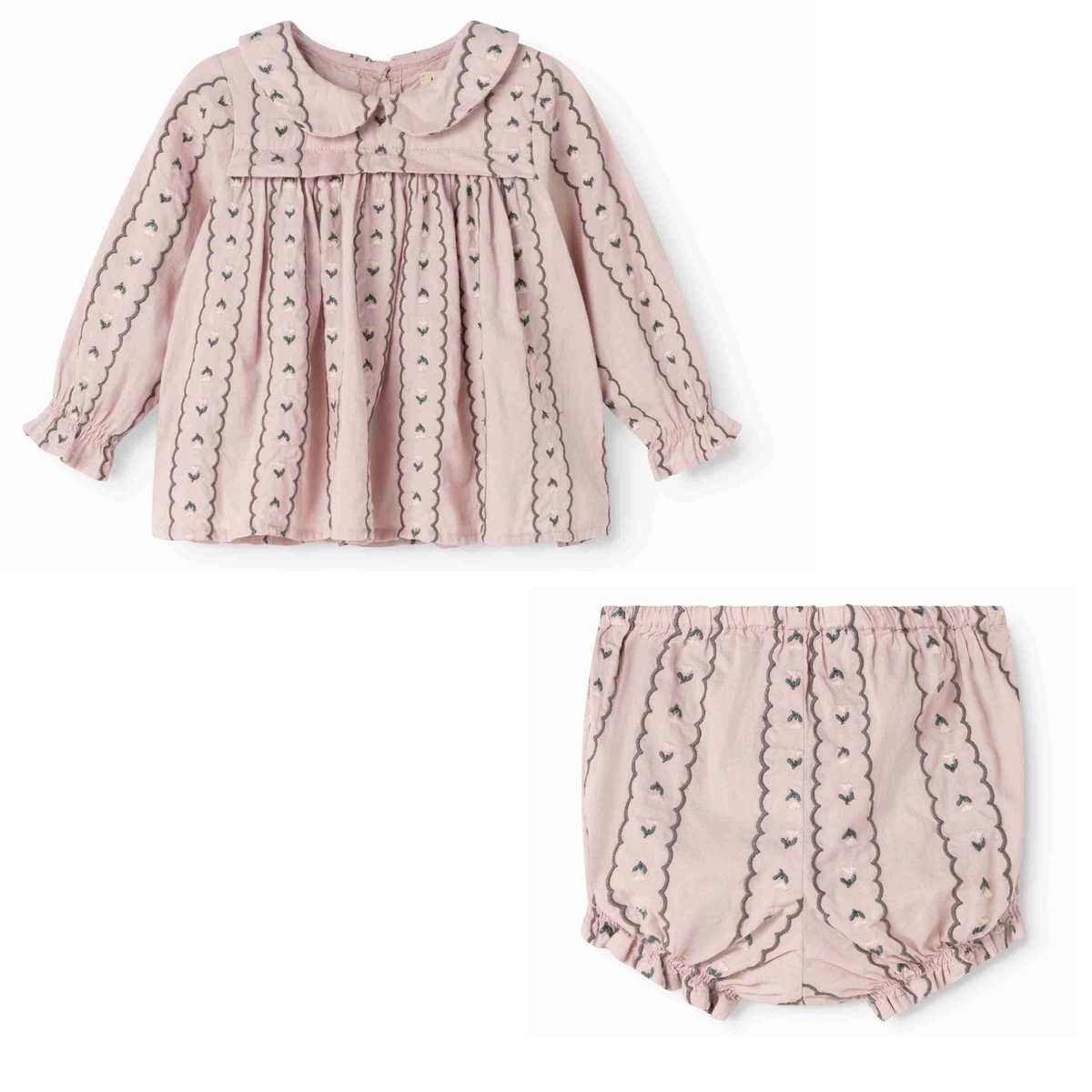 Marmar Dusty Purple Bloom Top & Bloomers