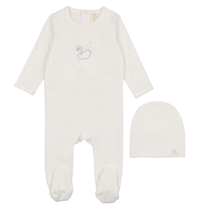 Bonjoy Printed Swan Layette Set