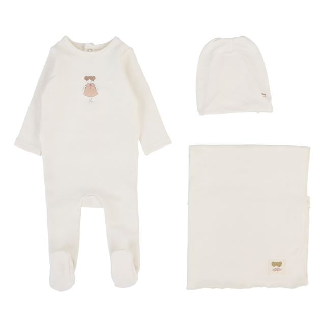 Lilette Graphic Layette set - Cream/Doll