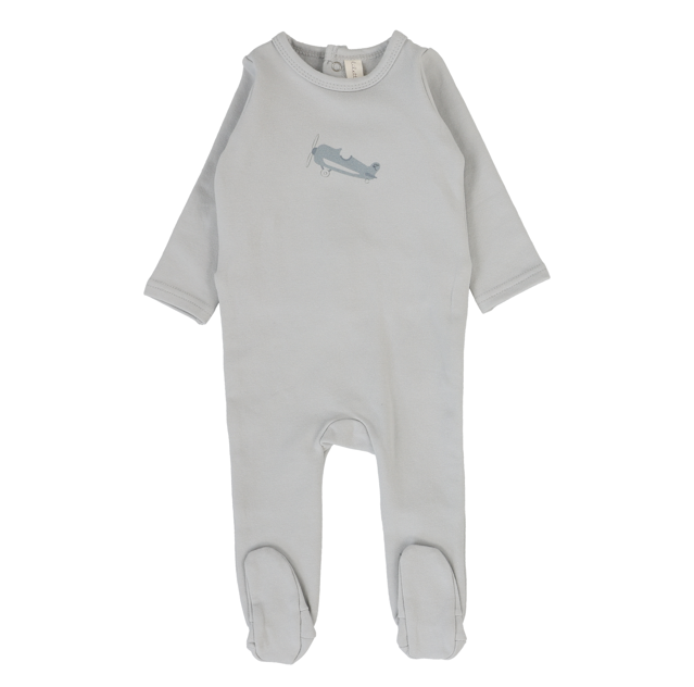 Lilette Graphic Footie  - Pale Blue
