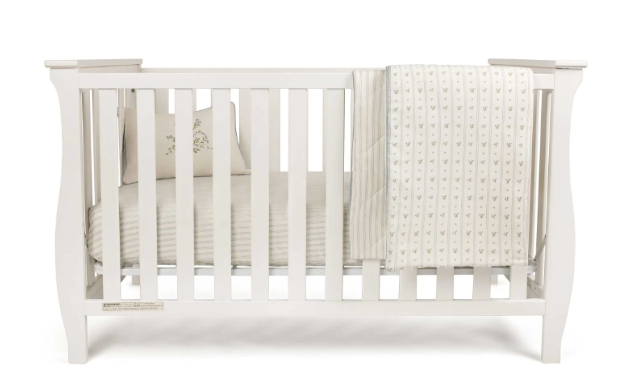 Elys & Co Linear Leaf Crib Set