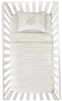 Elys & Co Linear Leaf Crib Set
