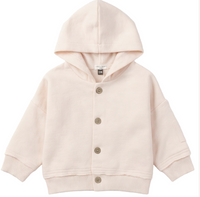 Little Fragile Solid Hooded Jacket- Blush