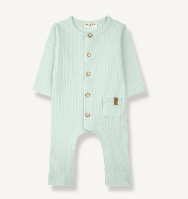 1+ In The Family Caproig Romper - Green