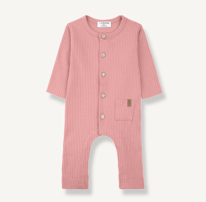 1+ In The Family Caproig Romper - Strawberry