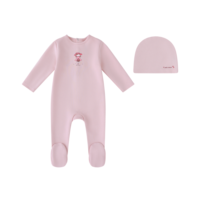 Minilabel Pink Doll Footie & Hat