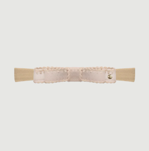 Tis Me Pikot Bow Headband- Taupe