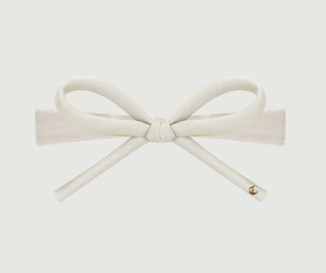 Tis Me Satin Bow Headband- Ivory