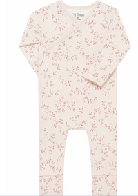 Little Threads Blush Vine Wrap Footie