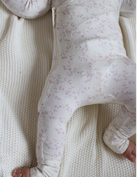 Little Threads Blush Vine Wrap Footie