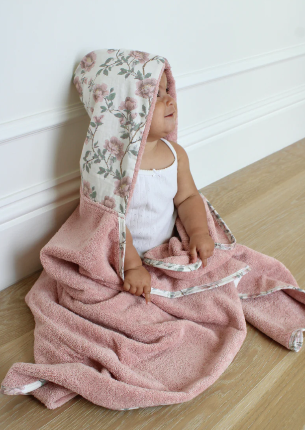 Little Threads Blush Meadow Bath Towel