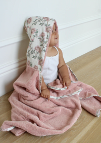 Little Threads Blush Meadow Bath Towel