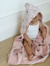 Little Threads Rose Rocking Horse Bath Towel