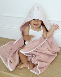 Little Threads Rose Toile Bath Towel