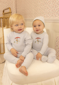 Bee & Dee Kids In Sketch Top & Pants - Crisp Blue