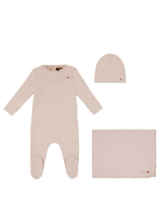 Noggi Bebe Heart Layette Set - Pink
