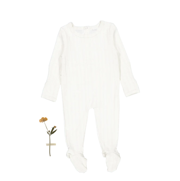 Lovely Littles Printed Footie - Pointelle