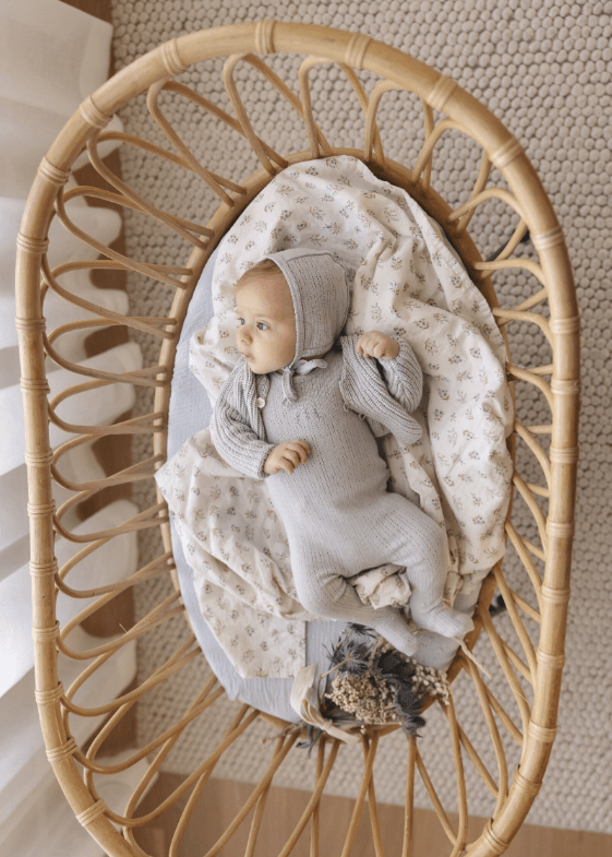 Lilette Striped Pointelle Layette Set