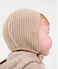 Jacqueline & Jac Chunky Knit Bonnet.