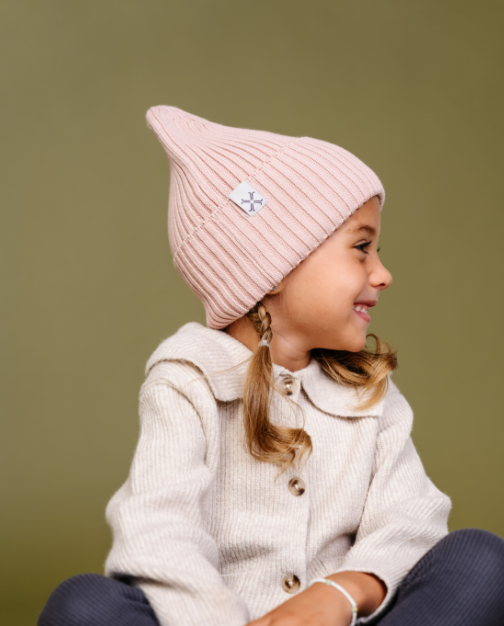 Jacqueline & Jac Natural White Ribbed Cuff Beanie Jacqueline & Jac Natural White Ribbed Cuff Beanie