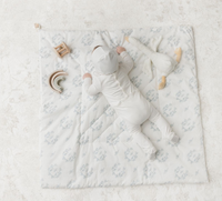 Peluche Botanical Baby Wrap Playmat - Blue