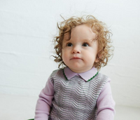 FUB Pointelle Blouse & Ruffle Leggings