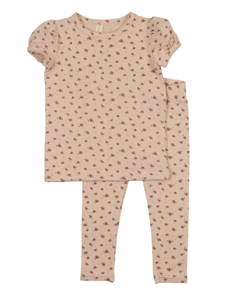 Lilette Printed Top & Leggings - Petal