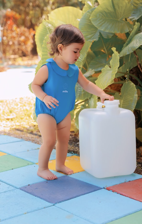 Bondoux Sailor Romper - Royal Blue