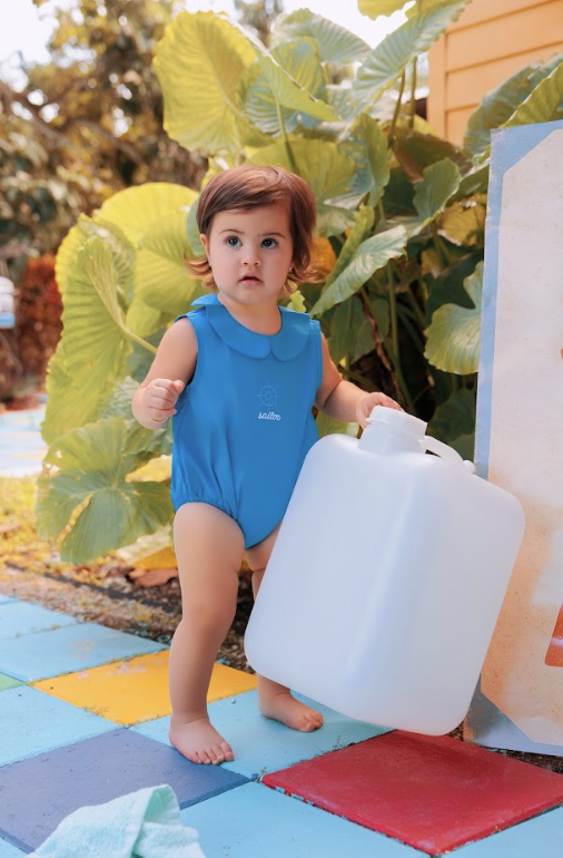 Bondoux Sailor Romper - Royal Blue