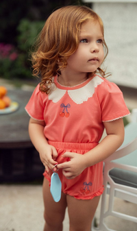 Lola Pink Centered Cherry  Top & Pants