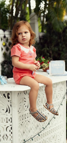 Lola Pink Centered Cherry  Top & Pants