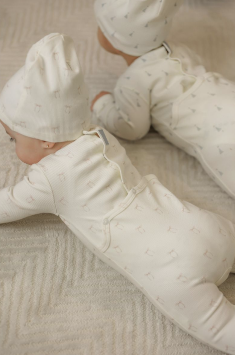 Whipped Cocoa Printed Sail Boat Footie & Hat