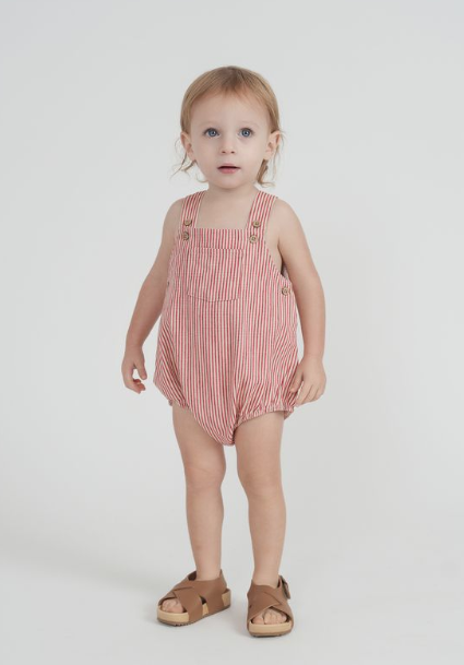 FYI Striped Overall- Red/White