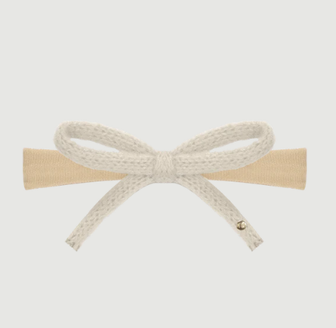 Tis Me Crochet Bow Headband- Cream