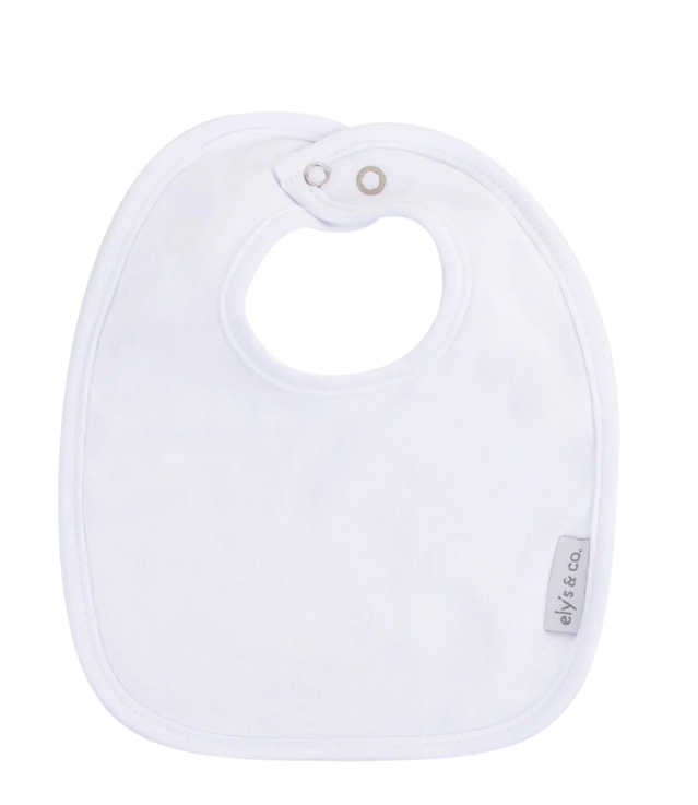 Elys & Co White Jersey Cotton Bibs