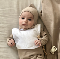 Elys & Co White Jersey Cotton Bibs