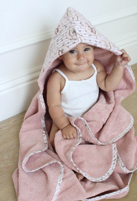 Little Threads Rose Rocking Horse Bath Towel
