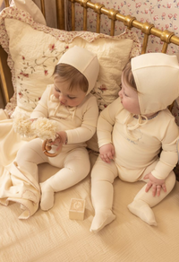 Bee & Dee Botanical Crest Layette Set - Cream Boys