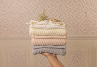 Bee & Dee Herringbone Cardigan Footie & Hat - Fortress