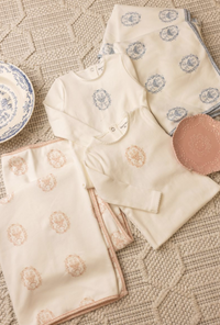 Bee & Dee Butterfly Motif Layette Set - Chalk White Boys