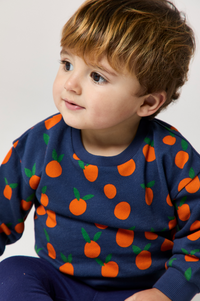 Wander & Wonder Navy Tangerine Sweater & Leggings