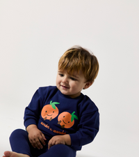 Wander & Wonder Navy Check Sweater & Leggings