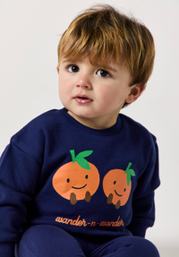 Wander & Wonder Navy Check Sweater & Leggings