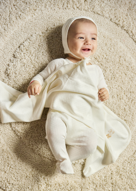 Noggi Pointelle Layette Set - Tan Bears