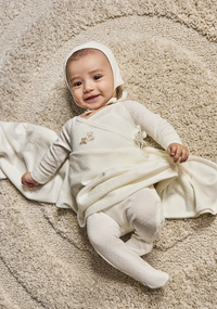 Noggi Pointelle Layette Set - Tan Bears