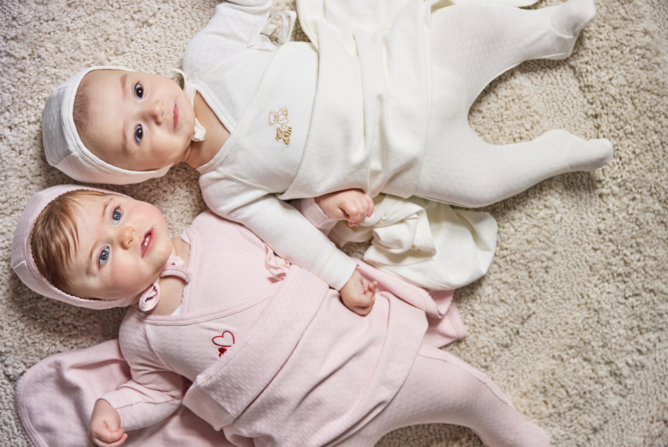 Noggi Pointelle Footie & Bonnet - Tan Bears