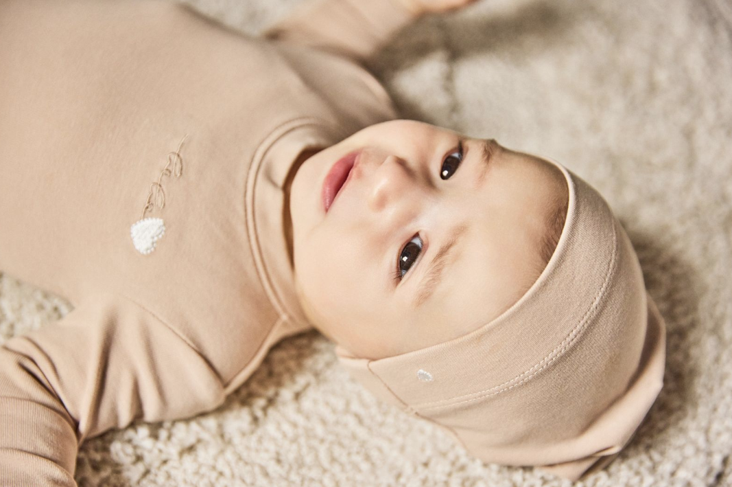 Noggi Bebe Heart Layette Set - Tan